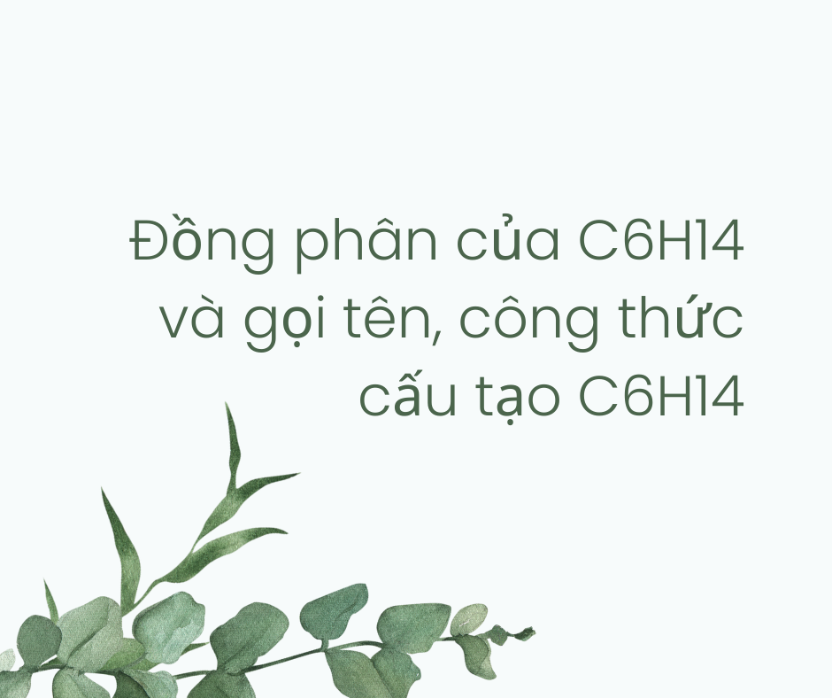 Cấu trúc đồng phân C6H14