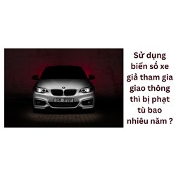 Sử dụng biển số xe giả tham gia giao thông thì bị phạt tù bao nhiêu năm ?