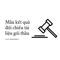 Mẫu kết quả đối chiếu tài liệu gói thầu