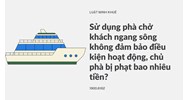 Sử dụng phà chở khách ngang sông không đảm bảo điều kiện hoạt động, chủ phà bị phạt bao nhiêu tiền?