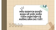 Mẫu 02/MTCN Quyết định về việc miễn tiền chậm nộp có hướng dẫn chi tiết