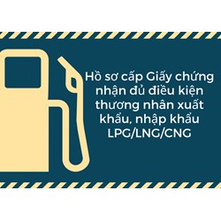 Hồ sơ cấp Giấy chứng nhận đủ điều kiện thương nhân xuất khẩu, nhập khẩu LPG/LNG/CNG