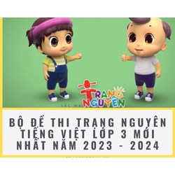 Bộ đề thi Trạng nguyên Tiếng Việt lớp 3 mới nhất qua các năm
