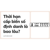Thời hạn cấp biển số định danh là bao lâu?