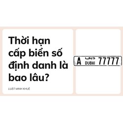 Thời hạn cấp biển số định danh là bao lâu?