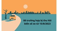08 trường hợp thu hồi biển số xe theo quy định mới nhất