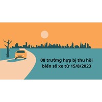 08 trường hợp thu hồi biển số xe theo quy định mới nhất