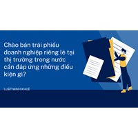 Chào bán trái phiếu doanh nghiệp riêng lẻ tại thị trường trong nước cần đáp ứng những điều kiện gì?