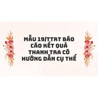 Hướng dẫn soạn thảo Báo cáo kết quả thanh tra