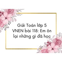 Giải Toán lớp 5 VNEN bài 118: Em ôn lại những gì đã học