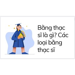 Bằng thạc sĩ là gì? Các loại bằng thạc sĩ