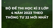 Bộ đề thi học kì 2 lớp 4 theo Thông tư 22 mới nhất