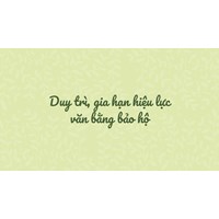 Quy định về duy trì, gia hạn hiệu lực văn bằng bảo hộ