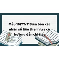 Chi tiết hướng dẫn biên bản xác nhận số liệu thanh tra