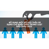 Bổ sung một số gói thầu áp dụng chỉ định thầu trong Luật Đấu thầu mới