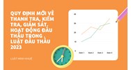 Quy định mới về thanh tra, kiểm tra, giám sát hoạt động đấu thầu?