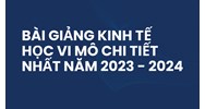 Bài giảng Kinh tế học vi mô chi tiết nhất