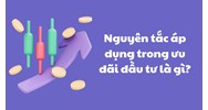 Nguyên tắc áp dụng trong ưu đãi đầu tư là gì?