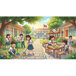 Kể về một lần em tham gia vệ sinh trường học lớp 3 siêu hay