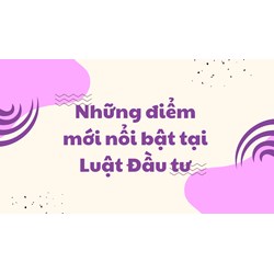 Những điểm mới nổi bật tại Luật Đầu tư 2020 áp dụng từ 2021