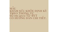 Mẫu sổ khám sức khỏe định kỳ theo Thông tư 09 có hướng dẫn