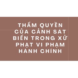 Thẩm quyền của Cảnh sát biển trong xử phạt vi phạm hành chính