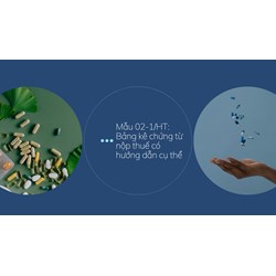 Mẫu 02-1/HT: Bảng kê chứng từ nộp thuế có hướng dẫn cụ thể