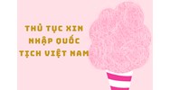 Thủ tục xin nhập quốc tịch Việt Nam