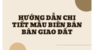 Mẫu biên bản bàn giao đất kèm hướng dẫn chi tiết nhất