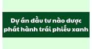 Dự án đầu tư nào được phát hành trái phiếu xanh?