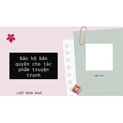 Bảo hộ bản quyền cho tác phẩm truyện tranh