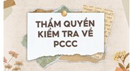 Thẩm quyền kiểm tra về PCCC