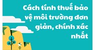 Cách tính thuế bảo vệ môi trường đơn giản, chính xác nhất