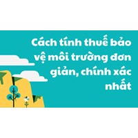 Cách tính thuế bảo vệ môi trường đơn giản, chính xác nhất