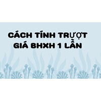 Cách tính trượt giá BHXH 1 lần