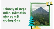 Trình tự để được miễn, giảm tiền dịch vụ môi trường rừng