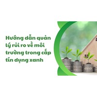 Hướng dẫn quản lý rủi ro về môi trường trong cấp tín dụng xanh