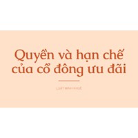 Quyền và hạn chế của cổ đông ưu đãi
