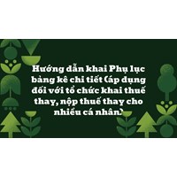 Hướng dẫn khai Phụ lục bảng kê chi tiết (áp dụng đối với tổ chức khai thuế thay, nộp thuế thay cho nhiều cá nhân)