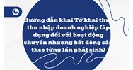 Hướng dẫn khai Tờ khai thuế thu nhập doanh nghiệp (áp dụng đối với hoạt động chuyển nhượng bất động sản theo từng lần phát sinh)