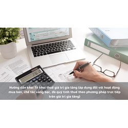 Hướng dẫn khai Tờ khai thuế giá trị gia tăng (áp dụng đối với hoạt động mua bán, chế tác vàng bạc, đá quý tính thuế theo phương pháp trực tiếp trên giá trị gia tăng)