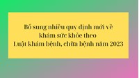 Quy định mới về khám sức khỏe theo Luật Khám bệnh chữa bệnh