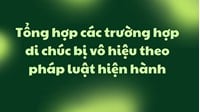 Các trường hợp di chúc bị vô hiệu theo quy định pháp luật?