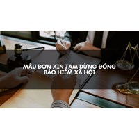 Mẫu đơn xin tạm dừng đóng Bảo hiểm xã hội