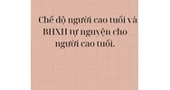 Chế độ người cao tuổi và BHXH tự nguyện cho người cao tuổi