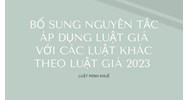 Bổ sung nguyên tắc áp dụng Luật Giá với các Luật khác theo Luật Giá 2023