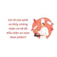 Cơ sở nào phải có Giấy chứng nhận cơ sở đủ điều kiện an toàn thực phẩm?