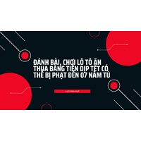 Đánh bài, chơi lô tô ăn thua bằng tiền dịp Tết có thể bị phạt đến 07 năm tù