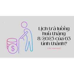 Lịch trả lương hưu hàng tháng mới nhất của 63 tỉnh thành mới?