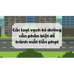 Các loại vạch kẻ đường cần phân biệt để tránh mất tiền phạt